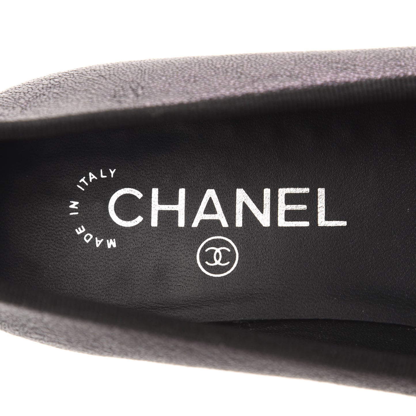 Caviar CC Cap Toe Ballerina Flats 38 Black