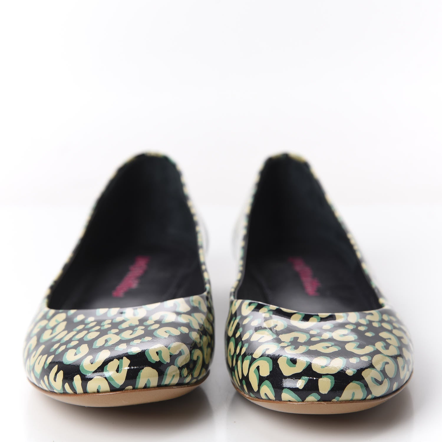 Louis Vuitton Patent Leopard Ballet Flats 40 Blue Infini 3 of 9