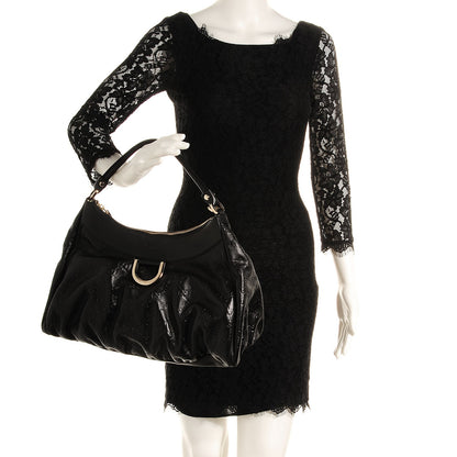 Gucci Guccissima Large D Gold Hobo Black 2 of 9