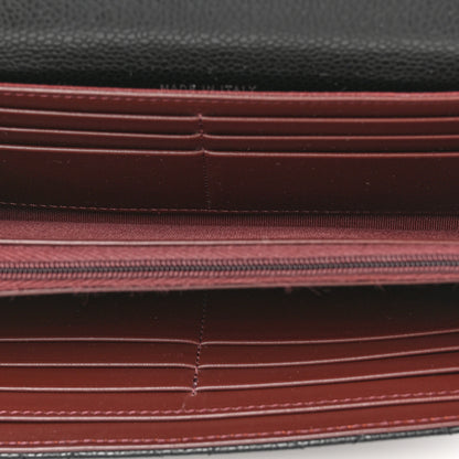 Chanel Caviar Quilted Large Gusset Flap Wallet Black 5 of 9