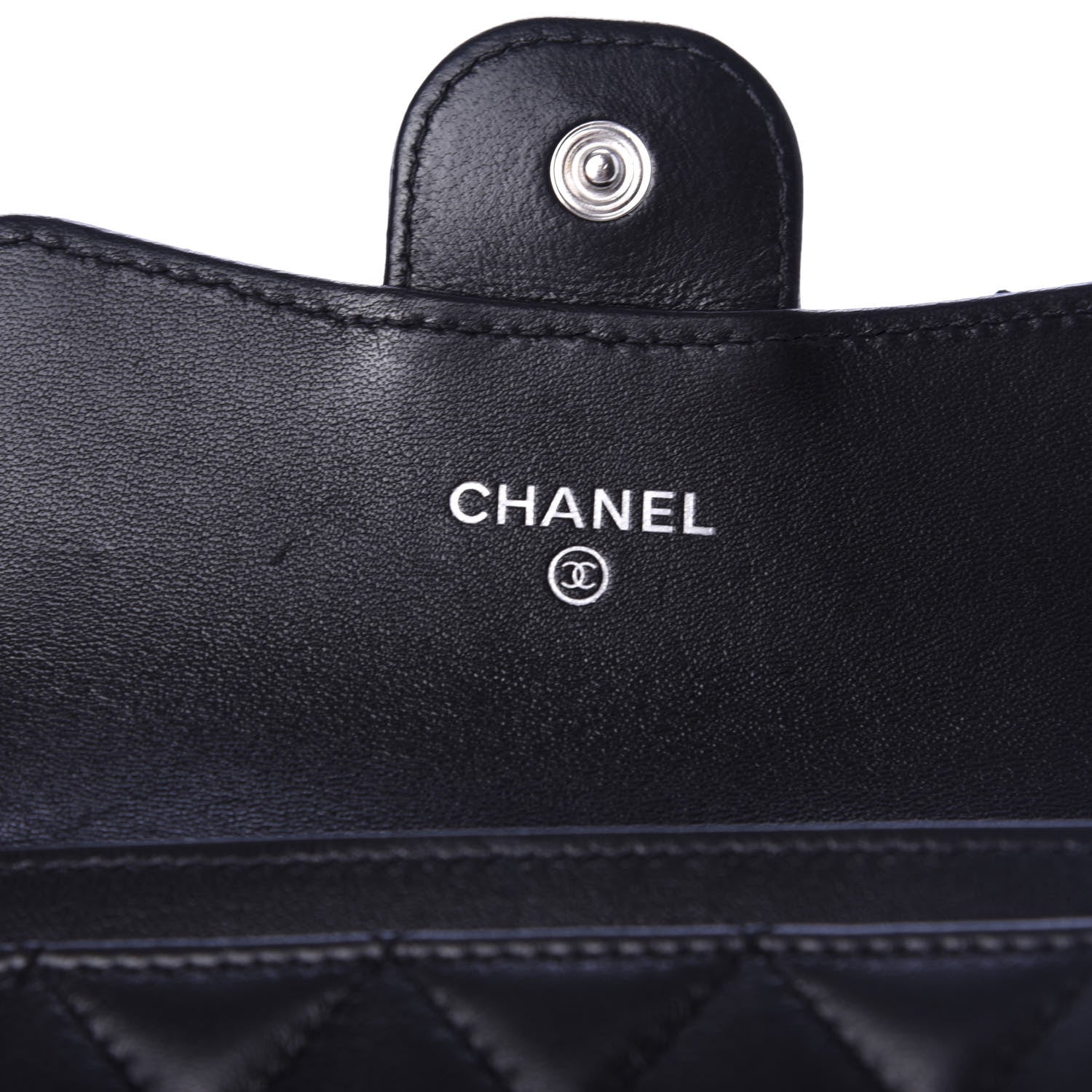 Chanel Lambskin Quilted Flap Card Holder Black 6 of 9