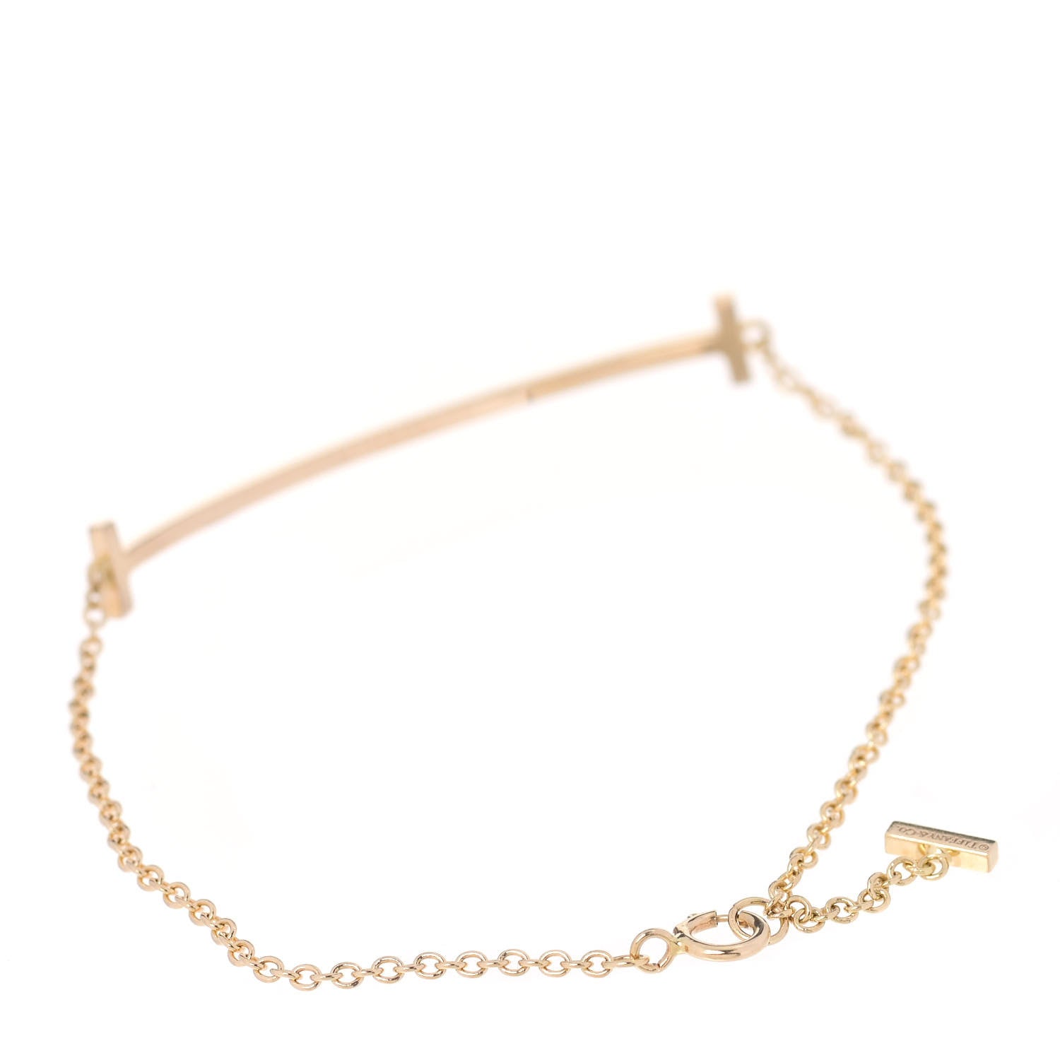 Tiffany 18K Yellow Gold T Smile Bracelet 3 of 5
