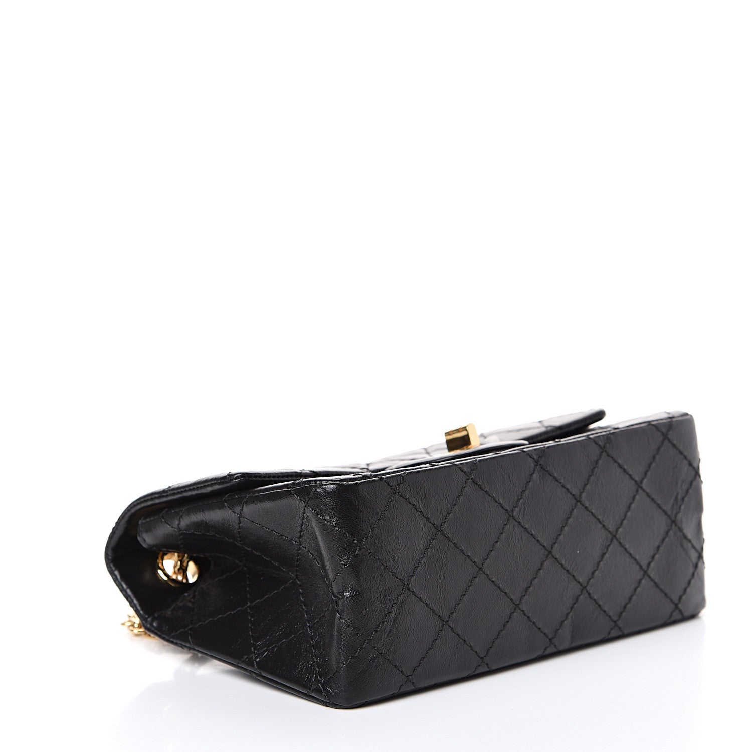 Chanel Aged Calfskin Quilted 2.55 Reissue Mini Flap Black 3 of 10