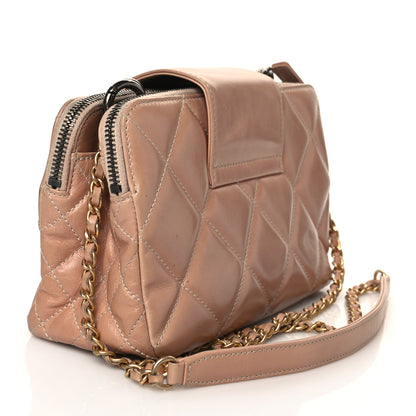 Chanel Aged Glazed Calfskin Quilted Daily Walk Crossbody Beige 3 of 10