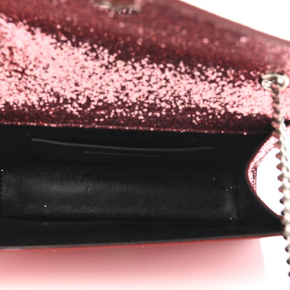 Saint Laurent Glitter Monogram Galactica Satchel Pink 5 of 11