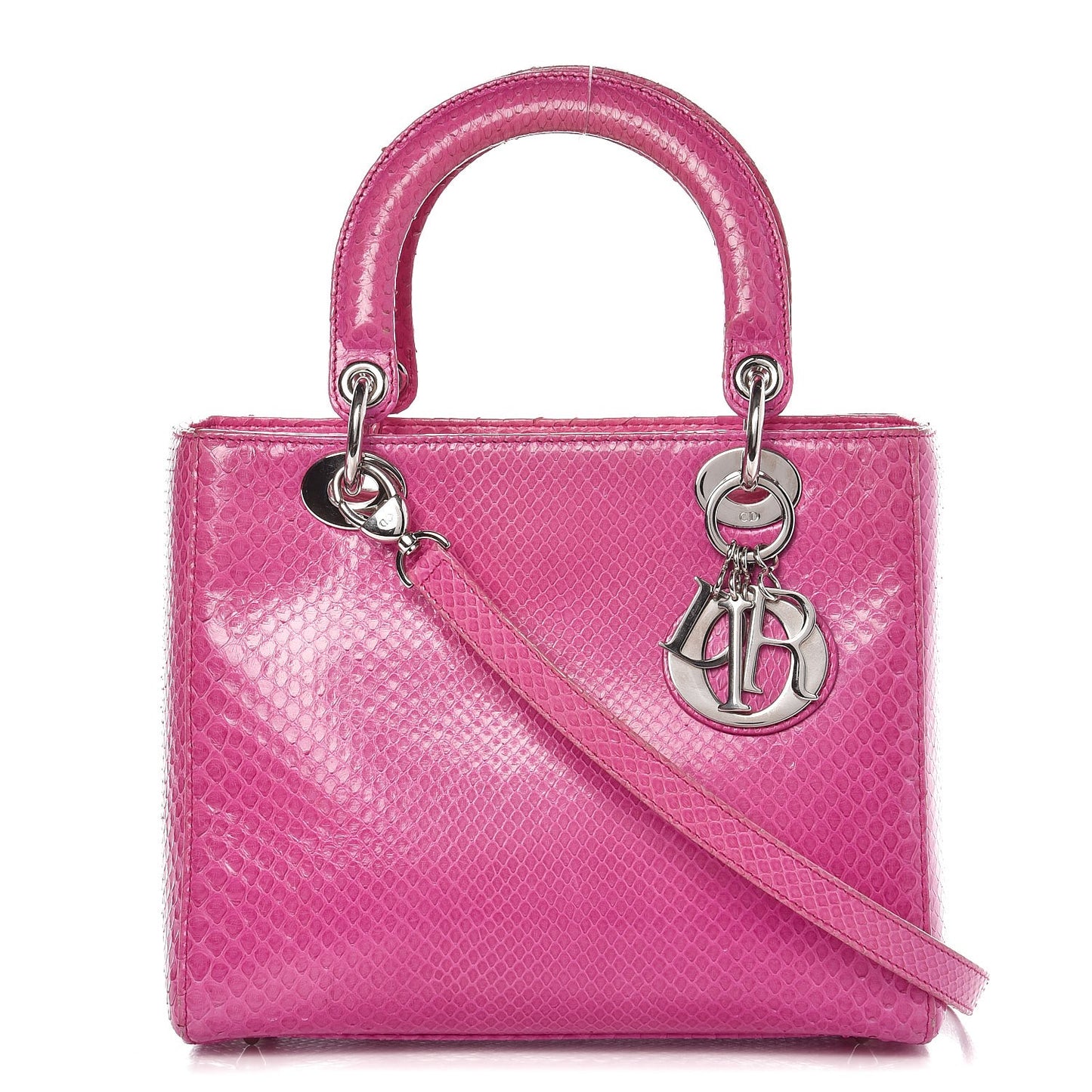 Python Medium Lady Dior Pink