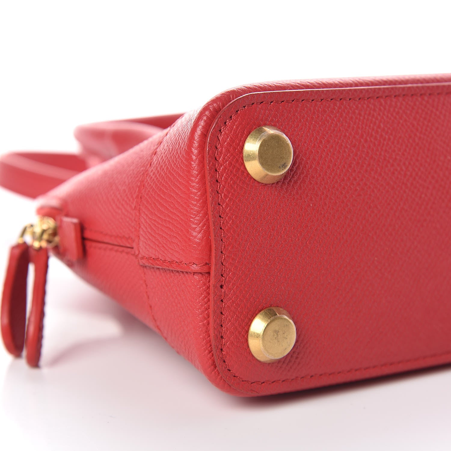 Balenciaga Signature Grained Calfskin Logo XXS Ville Top Handle Bag Rouge Lantern Black 7 of 9