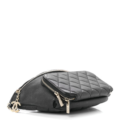 Chanel Caviar Quilted Business Affinity Waist Belt Bag Black 4 of 9