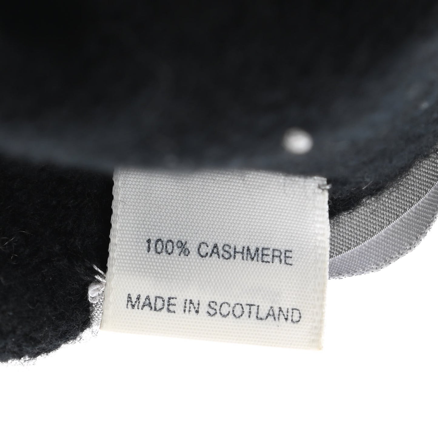 Cashmere CC Beanie Hat Black Grey