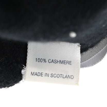 Chanel Cashmere CC Beanie Hat Black Grey 5 of 5