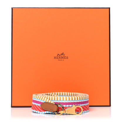 Hermes Toile Swift 25mm Sangle Cavale Shoulder Strap Magnolia Cappucine 6 of 6