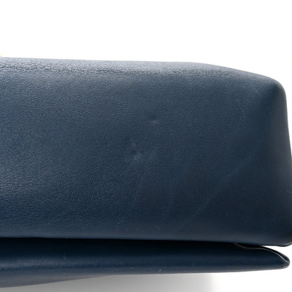 Celine Smooth Calfskin Blade Flap Navy 13 of 15