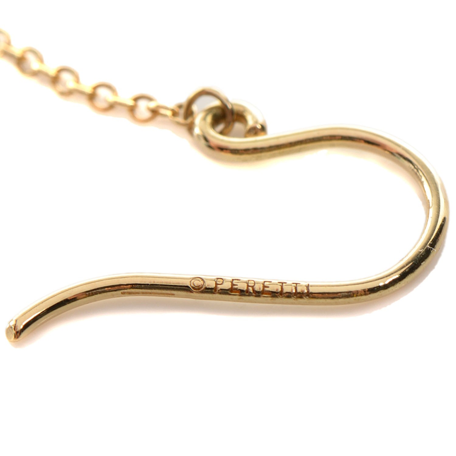 Tiffany 18K Yellow Gold Elsa Peretti Diamonds by the Yard Pear Shape Drop Earrings 4 of 5