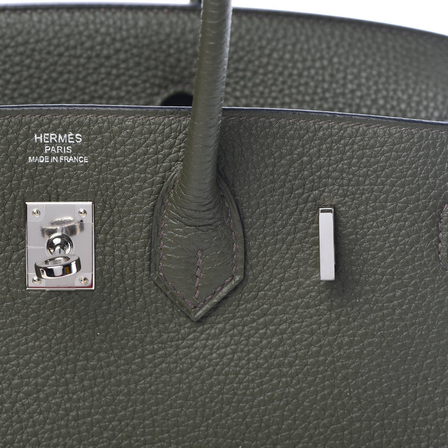 Hermes Togo Birkin 25 Vert Olive 24 of 38