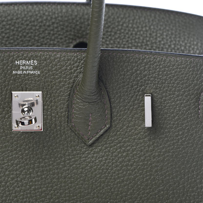 Hermes Togo Birkin 25 Vert Olive 24 of 38