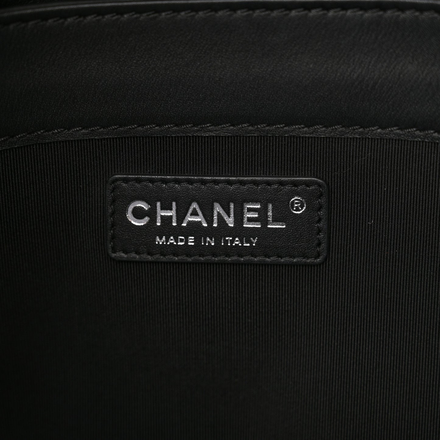 Patent Quilted Reverso Boy Tote Black