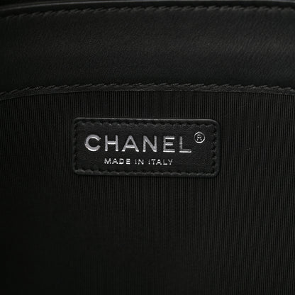 Chanel Patent Quilted Reverso Boy Tote Black 6 of 10