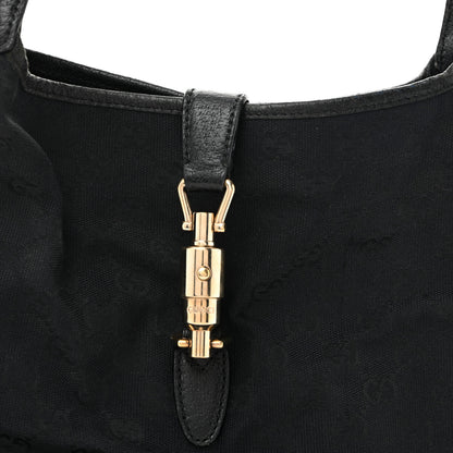 Gucci Monogram Small Jackie O Hobo Black 8 of 13