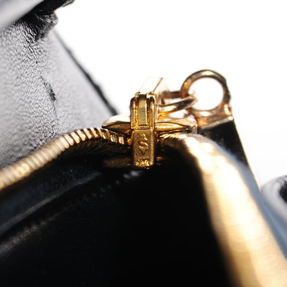 Celine Smooth Calfskin Large Classic Box Flap Bag Navy 10 of 10