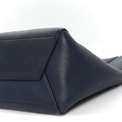 Celine Soft Grained Calfskin Sangle Bucket Bag Navy Blue 8 of 10