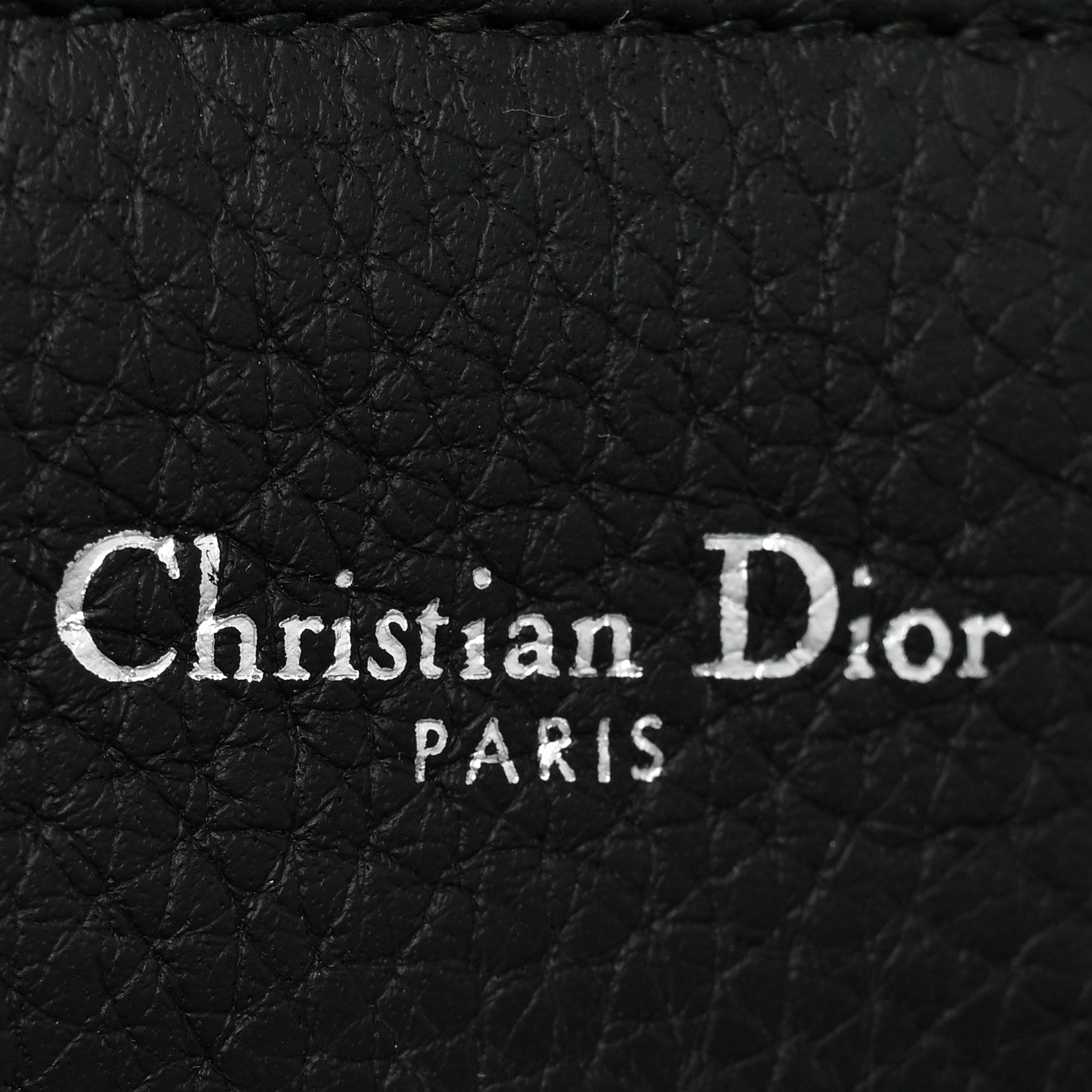 Christian Dior Grained Calfskin Medium Diorever Flap Black 6 of 12