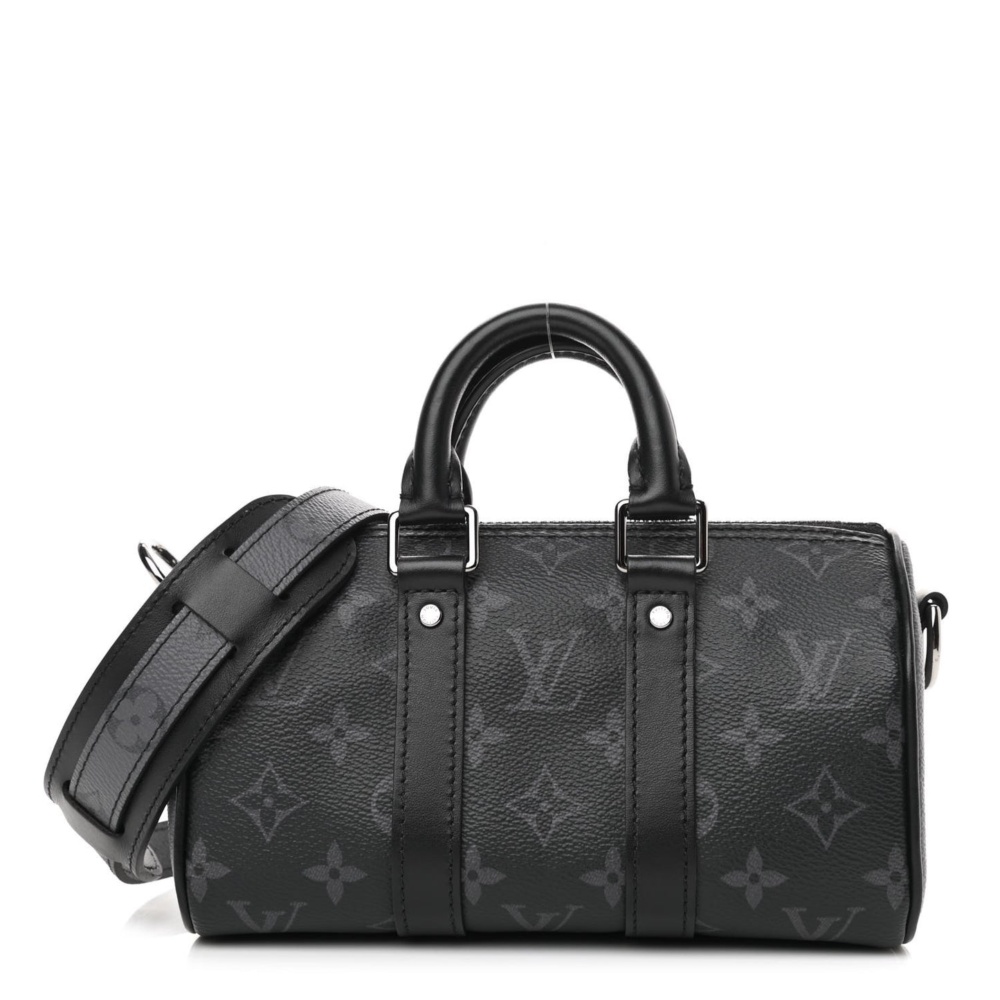 Reverse Monogram Eclipse Keepall XS Black