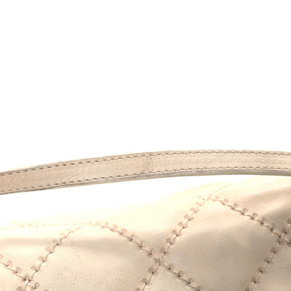 Chanel Calfskin Quilted Retro Chain Flap Dark White 14 of 14