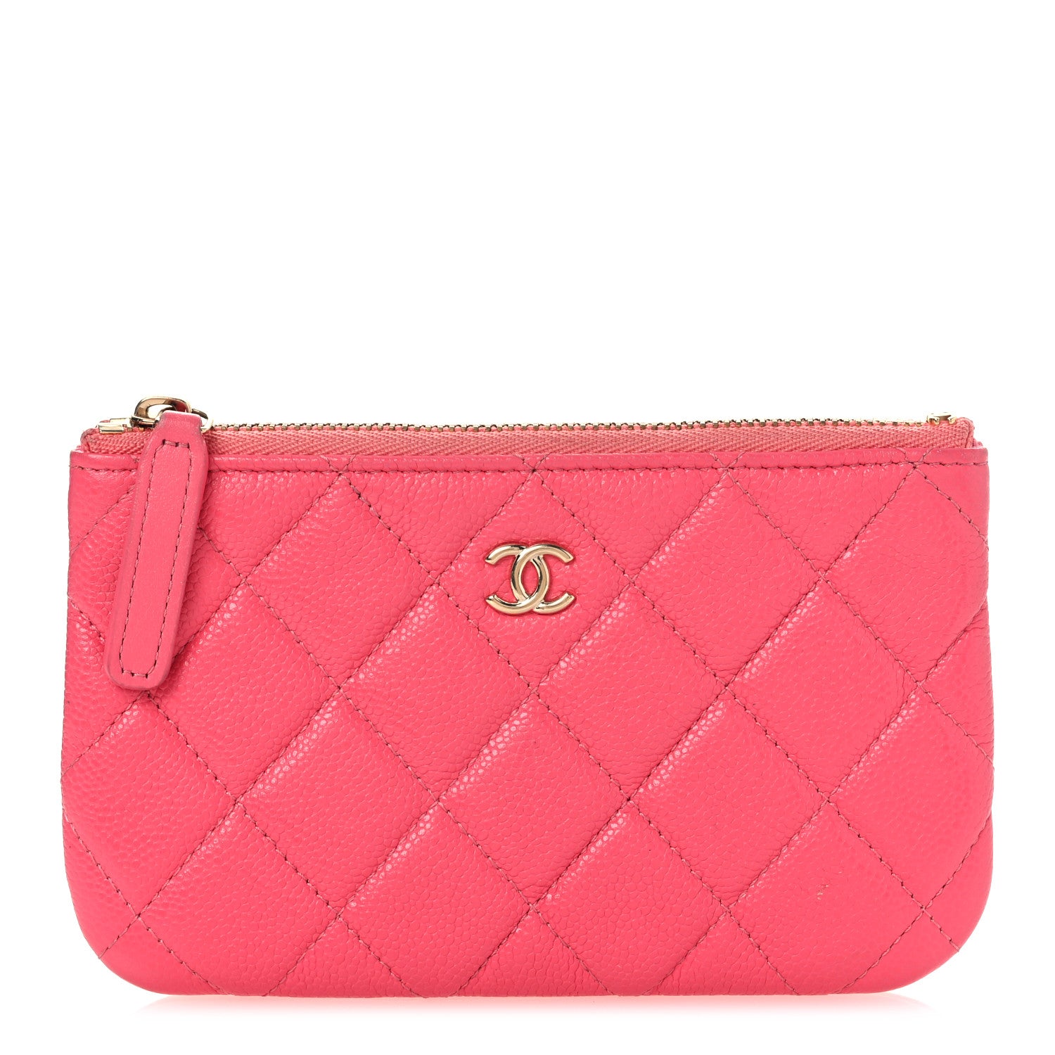 Chanel Caviar Quilted Small Cosmetic Case Pink 1 of 11