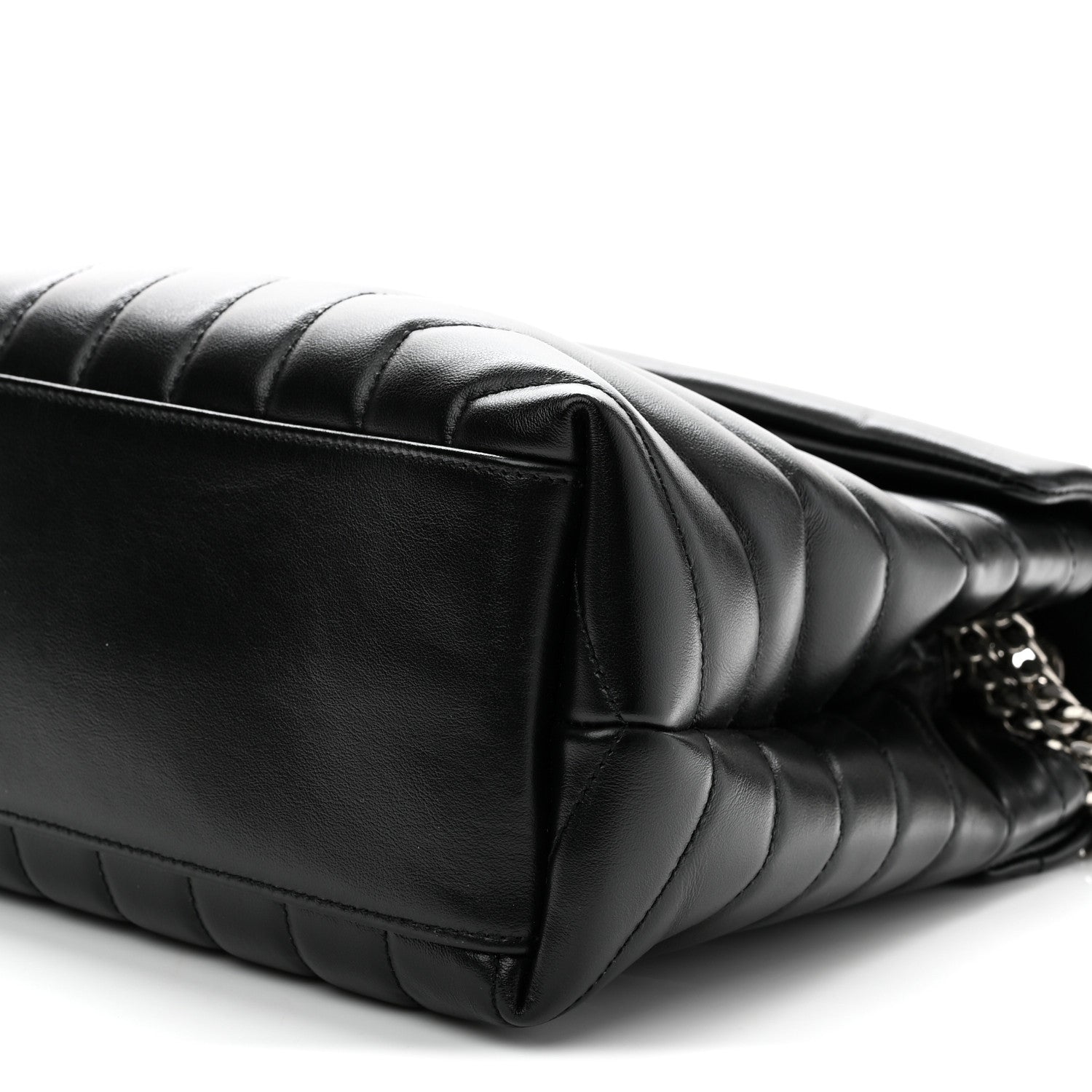 Saint Laurent Calfskin Y Quilted Monogram Medium Loulou Chain Satchel Black 10 of 10