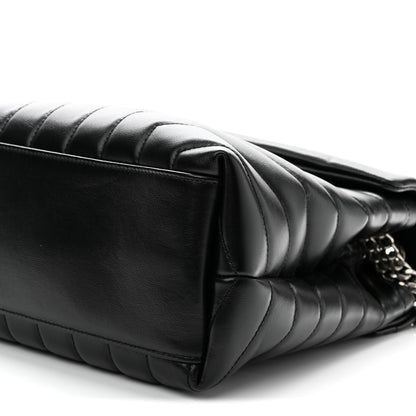 Saint Laurent Calfskin Y Quilted Monogram Medium Loulou Chain Satchel Black 10 of 10