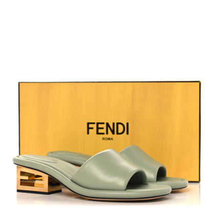 Fendi Nappa Baguette 60mm Slide Sandals 39.5 Musk 9 of 9