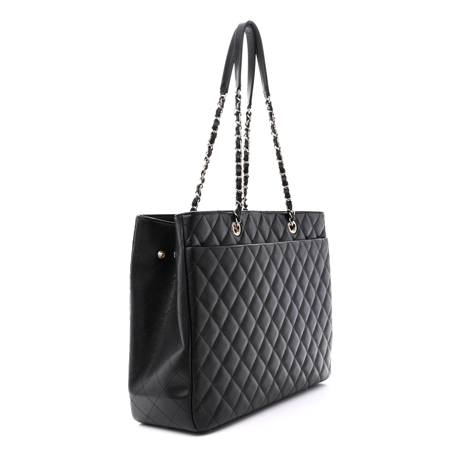 Chanel Caviar Quilted Large Shopping Tote Black 3 of 11