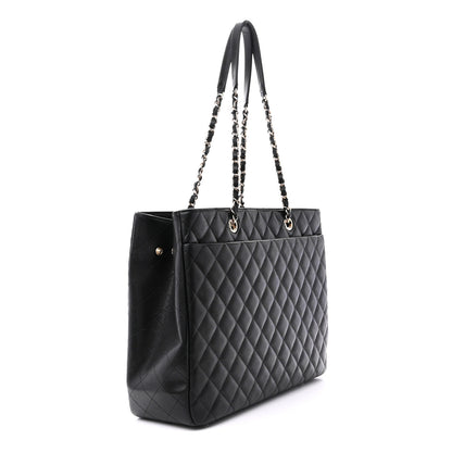 Chanel Caviar Quilted Large Shopping Tote Black 3 of 11