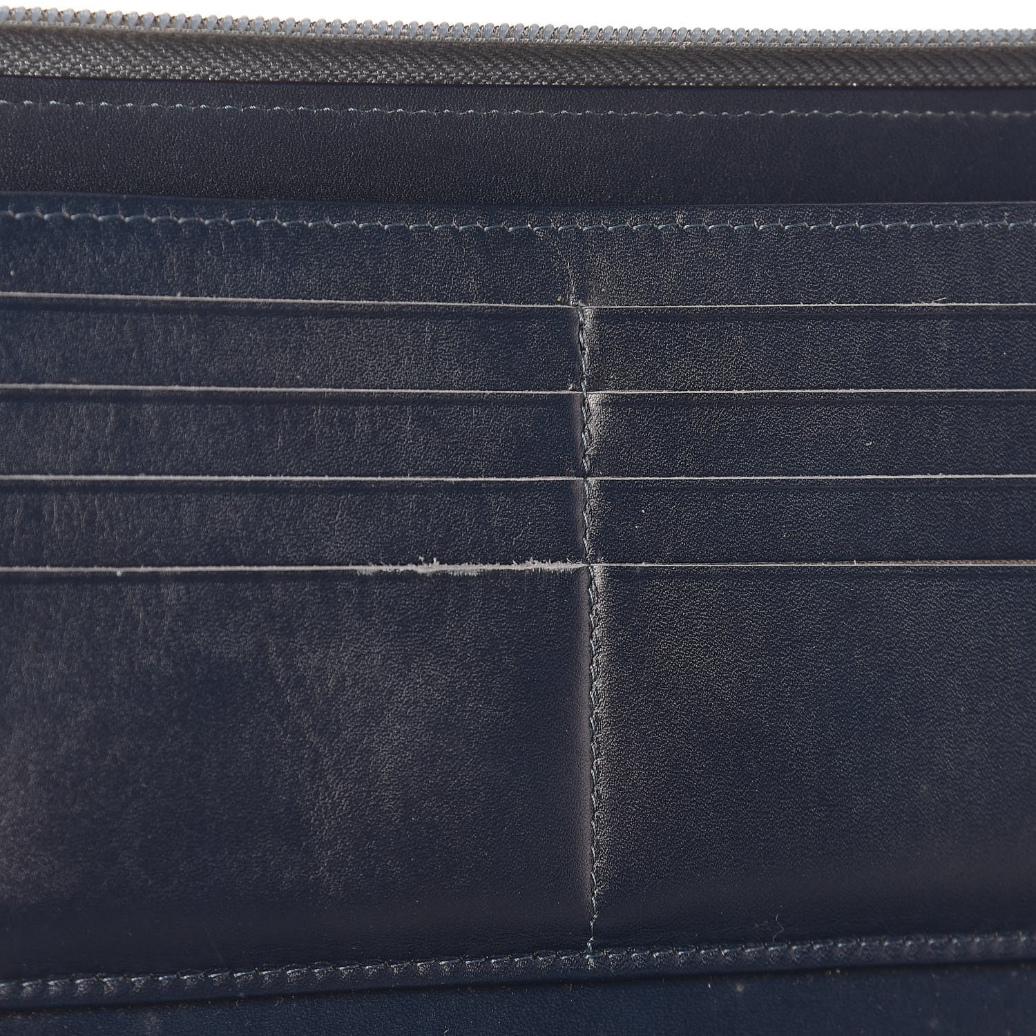 Chanel Caviar Large CC Timeless Zip Around Organizer Wallet Blue 21 of 23