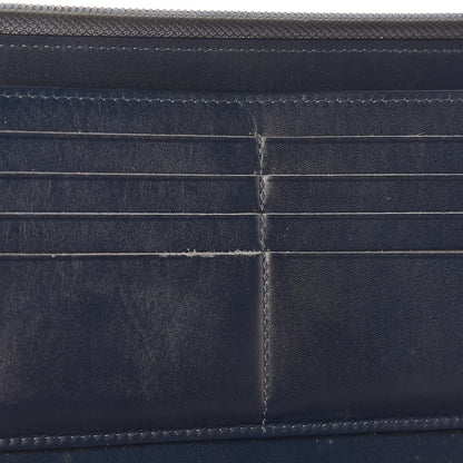 Chanel Caviar Large CC Timeless Zip Around Organizer Wallet Blue 21 of 23