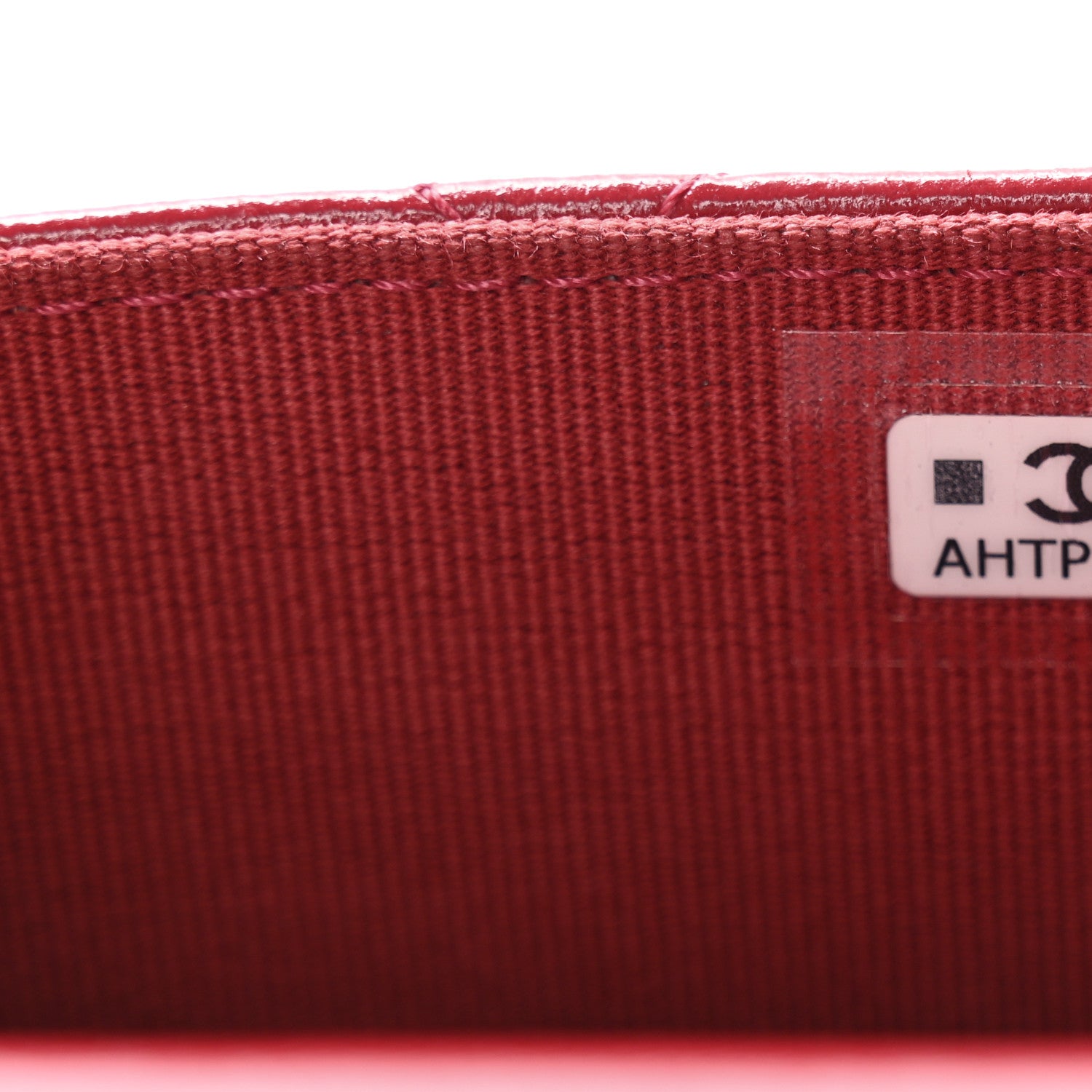Chanel Shiny Lambskin Quilted Mini Metal Top Handle Clutch With Chain  Red 8 of 12