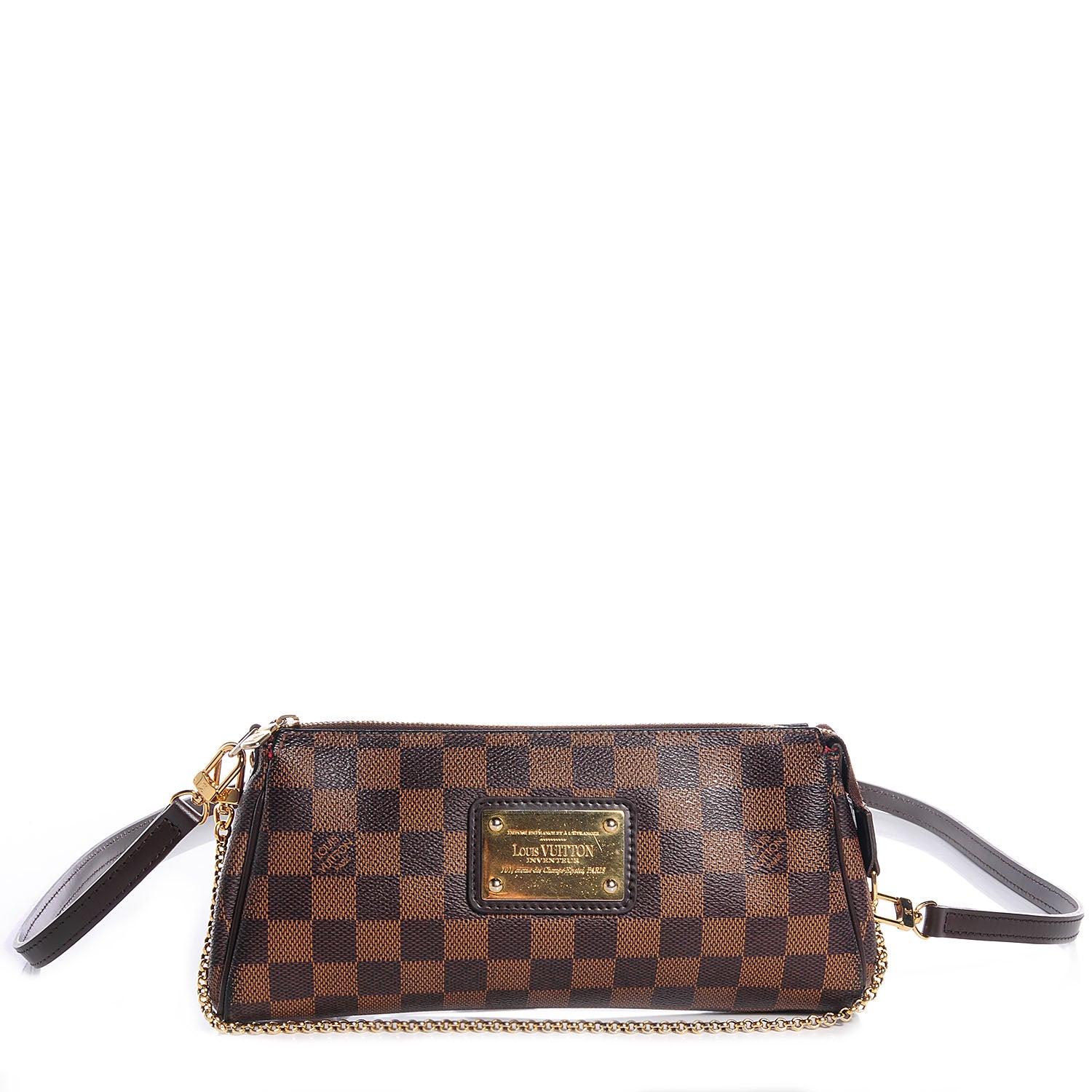 Louis Vuitton Damier Ebene Eva Clutch 1 of 7