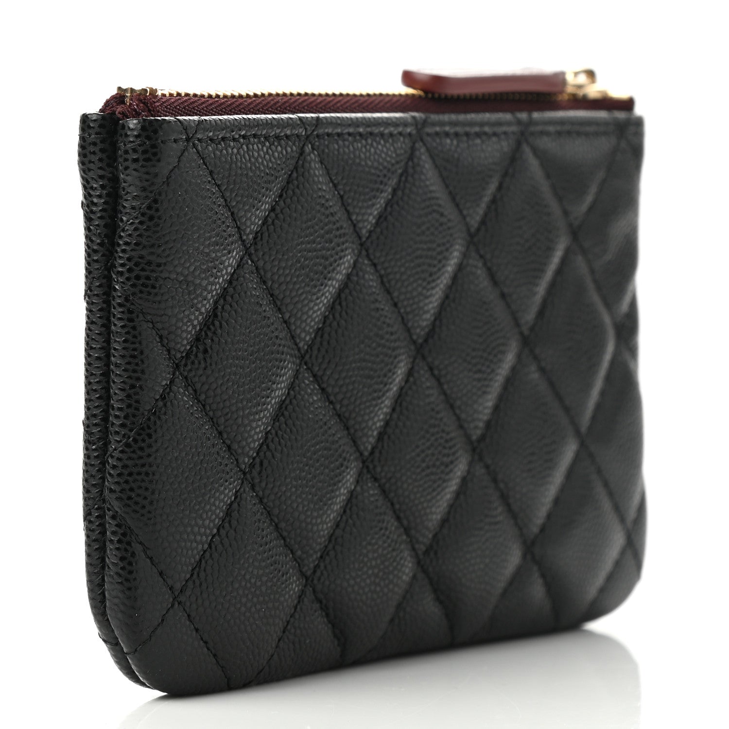 Chanel Caviar Quilted Small Cosmetic Case Black 3 of 8