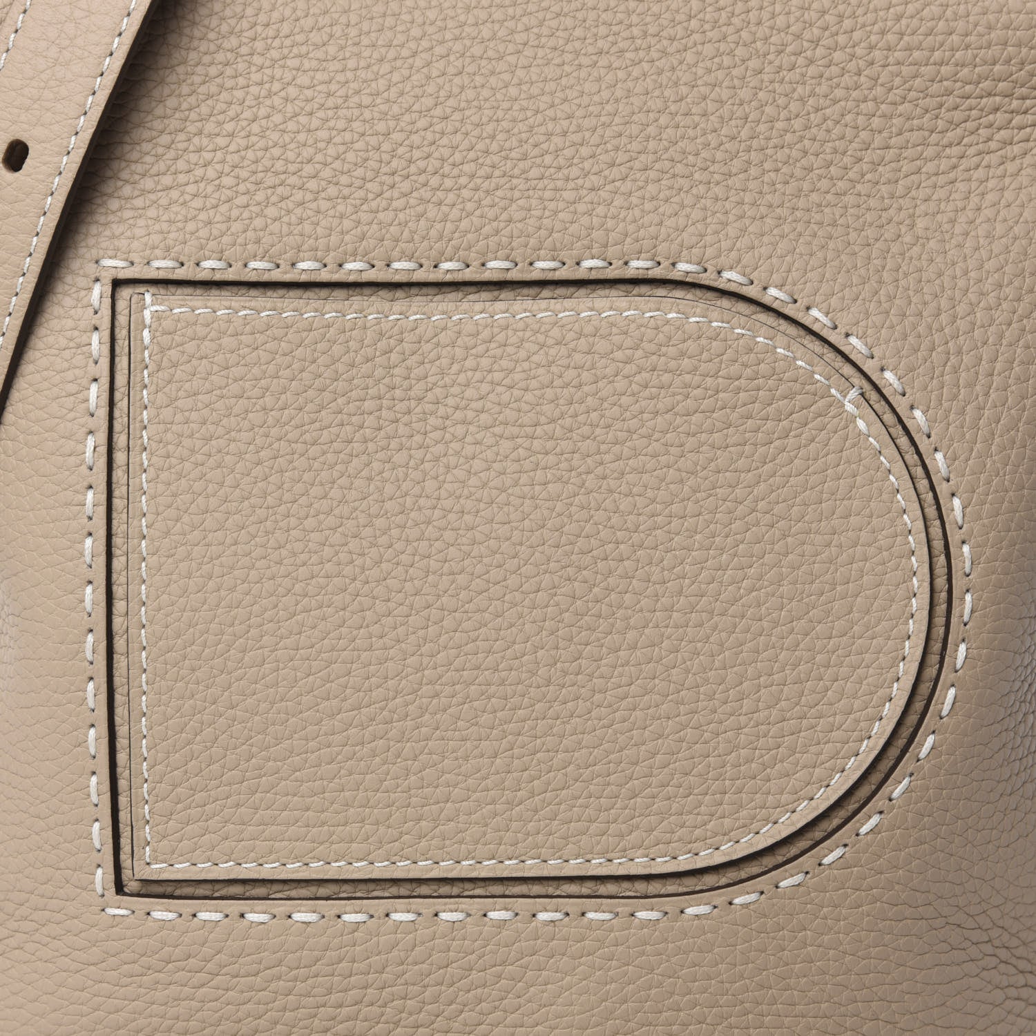Delvaux Taurillon Pin Daily Surpique Bucket Sand 10 of 10