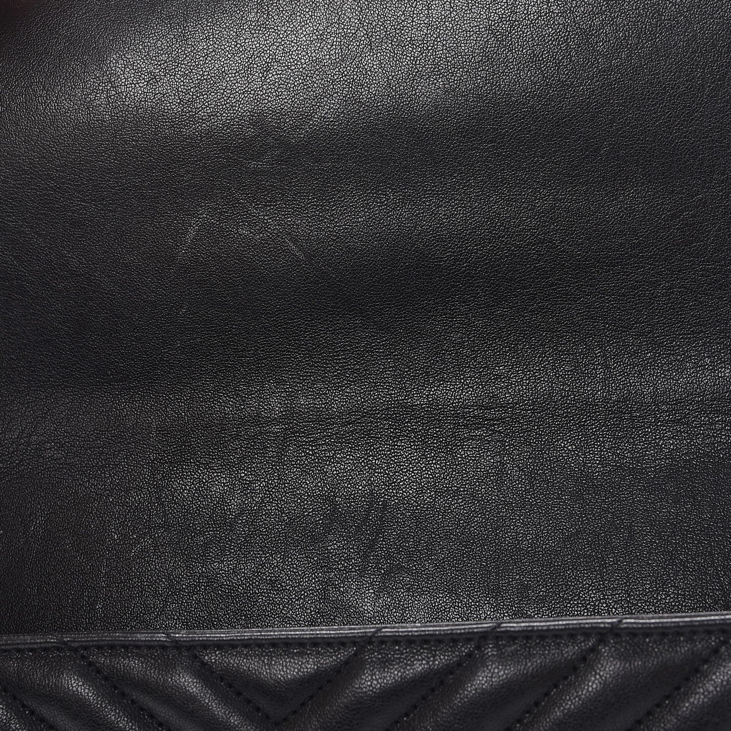 Saint Laurent Sheepskin Matelasse Chevron Monogram Monochrome Large College Satchel Black 12 of 12