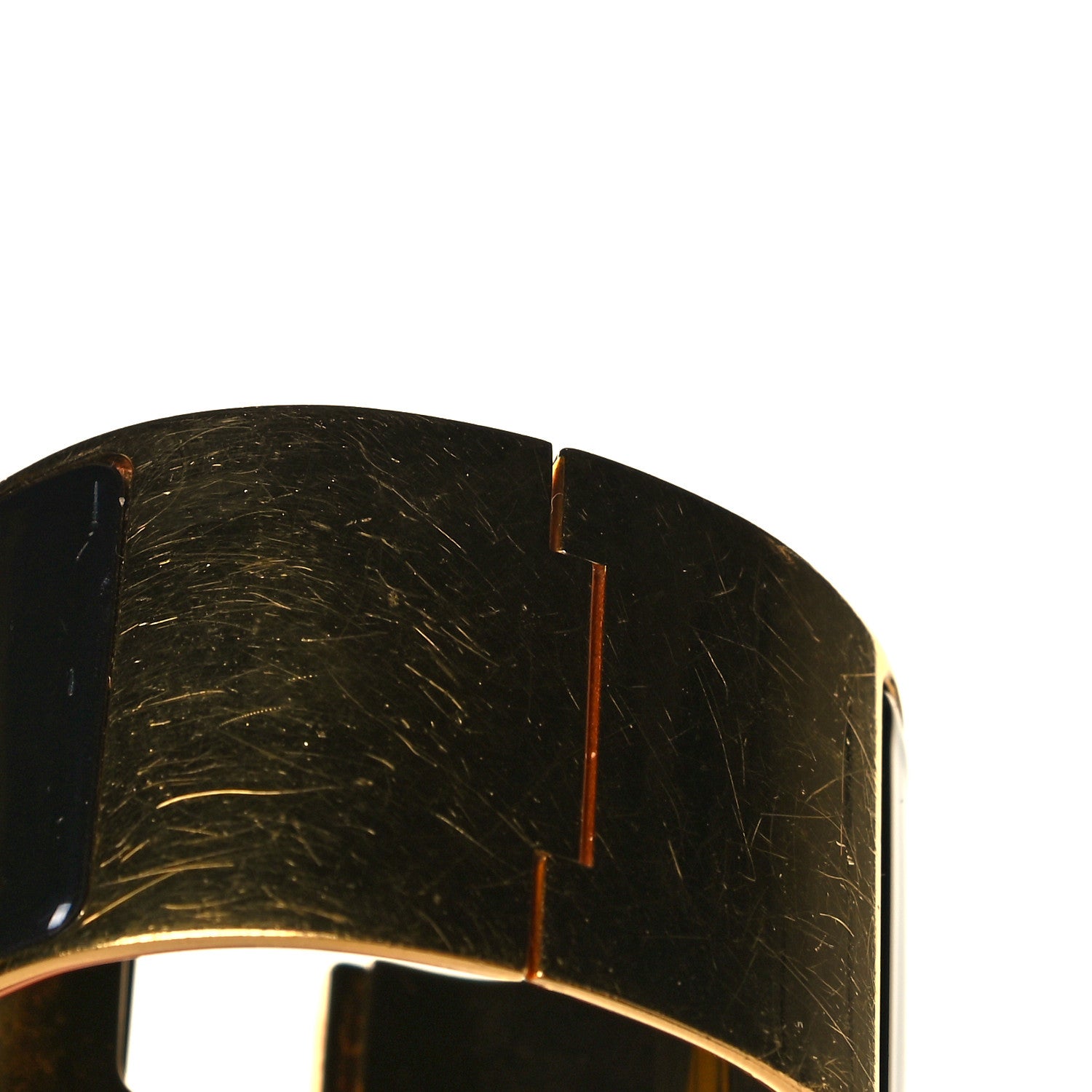Hermes Enamel Extra Wide Clic H Bracelet PM Black 8 of 9