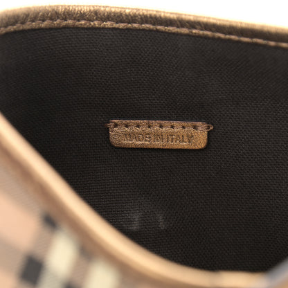 Burberry Haymarket Check Small Harvington Shoulder Bag Gold 10 of 12