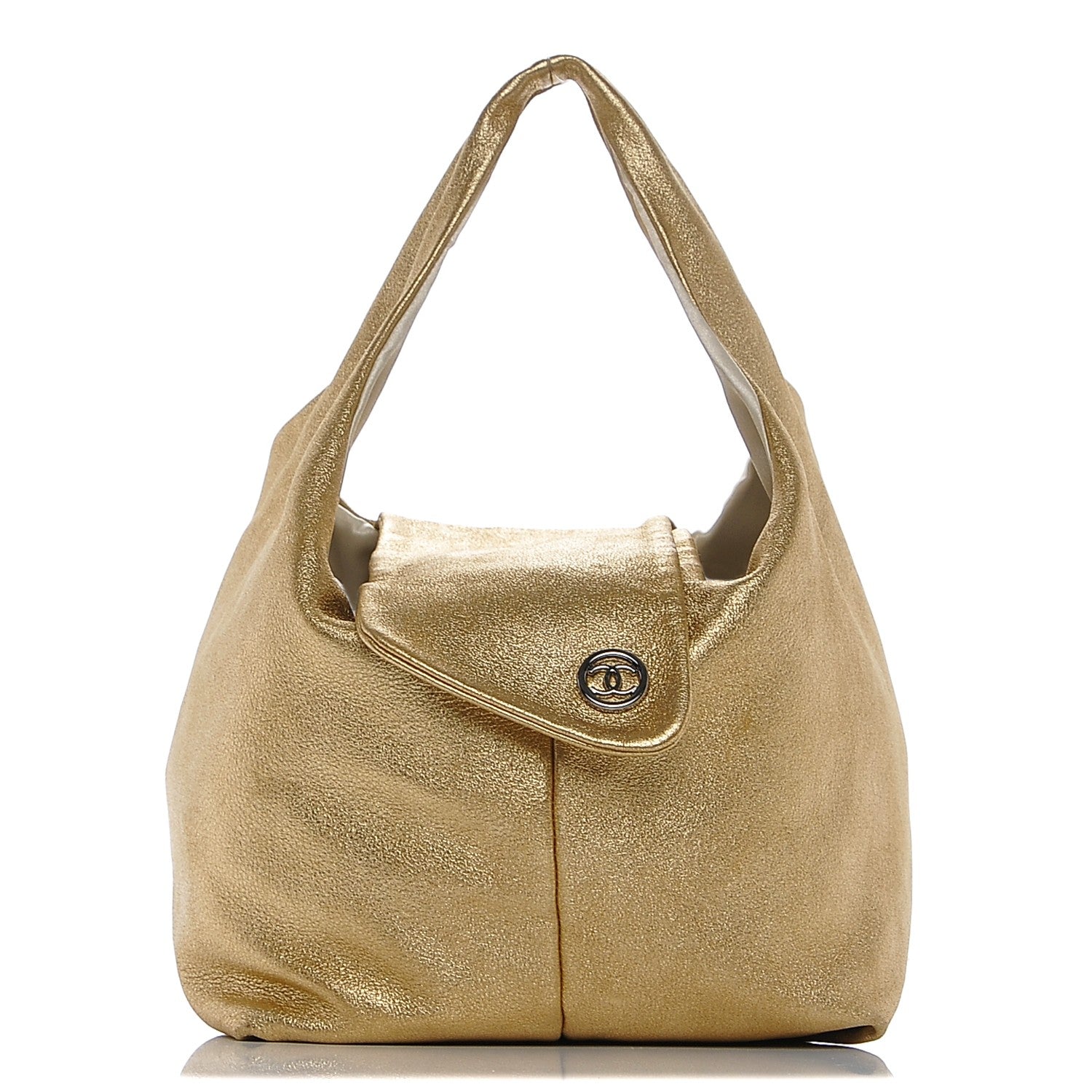 Chanel Metallic Calfskin Hobo Gold 1 of 7