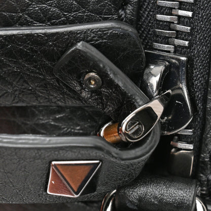 Valentino Garavani Pebbled Calfskin Rockstud Camera Crossbody Bag Black 10 of 10