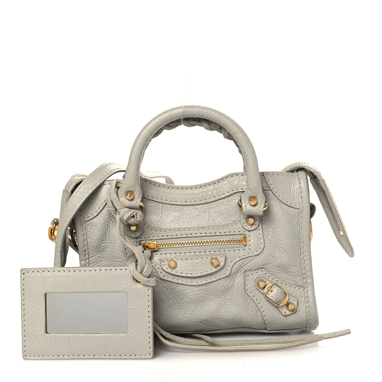 Balenciaga Agneau Classic Gold Hardware Nano City Nuage 1 of 8