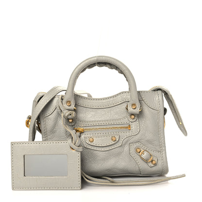 Balenciaga Agneau Classic Gold Hardware Nano City Nuage 1 of 8