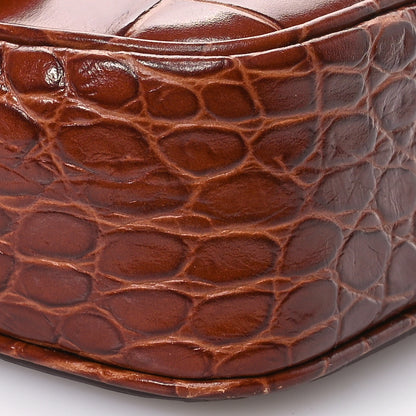 Celine Calfskin Crocodile Embossed Medium Tassel Bag Tan 10 of 11