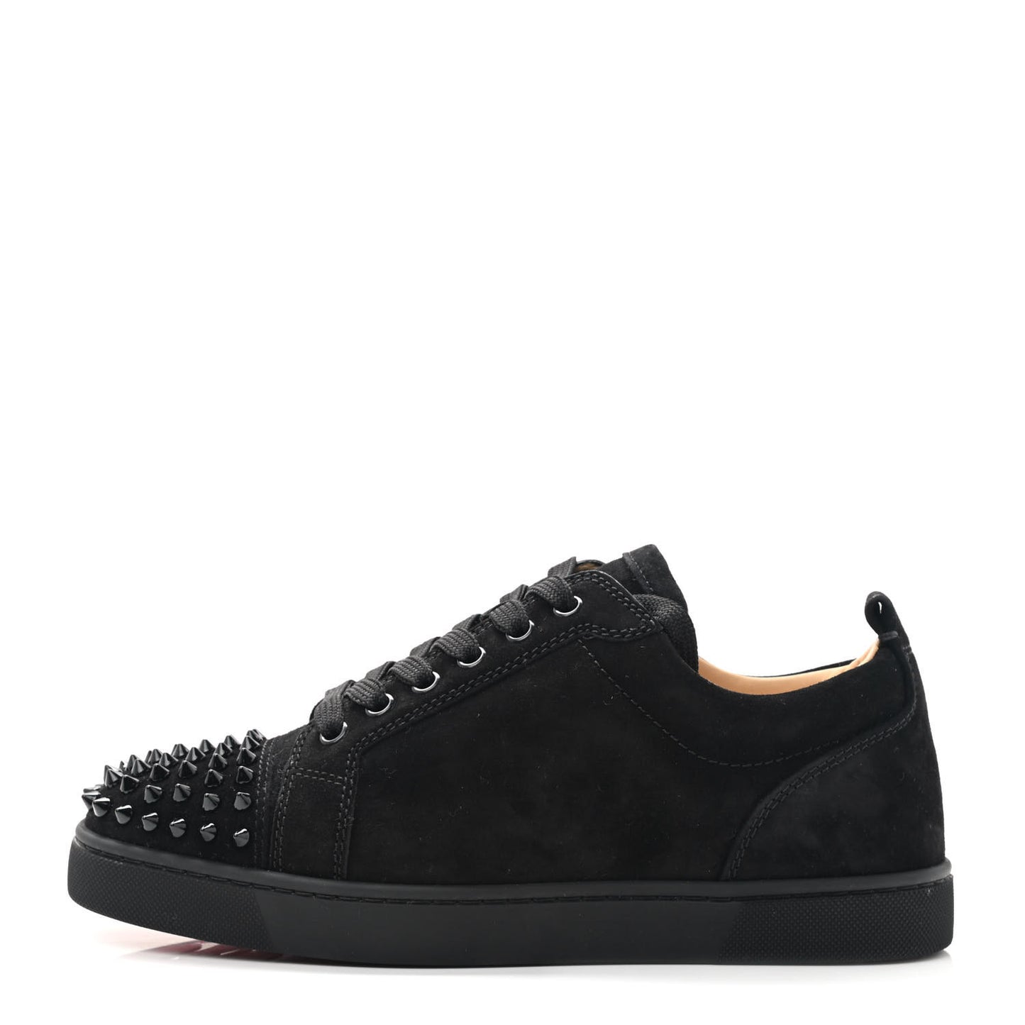 Veau Velours Louis Junior Spikes Flat Sneakers 39 Black