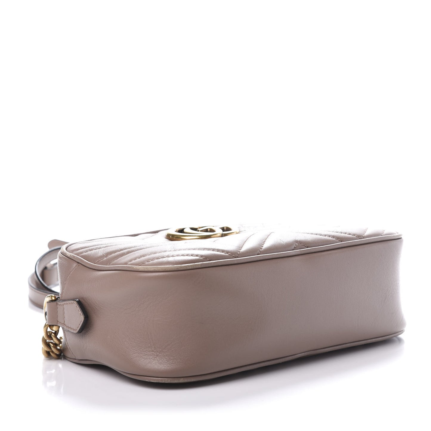 Calfskin Matelasse Small GG Marmont Chain Shoulder Bag Porcelain Rose