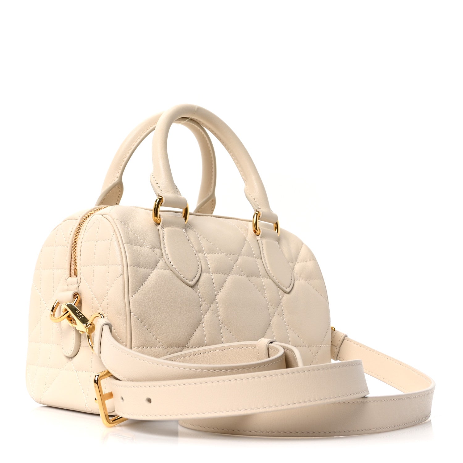 Christian Dior Calfskin Macrocannage Groove 20 Bag Dusty Ivory 3 of 10